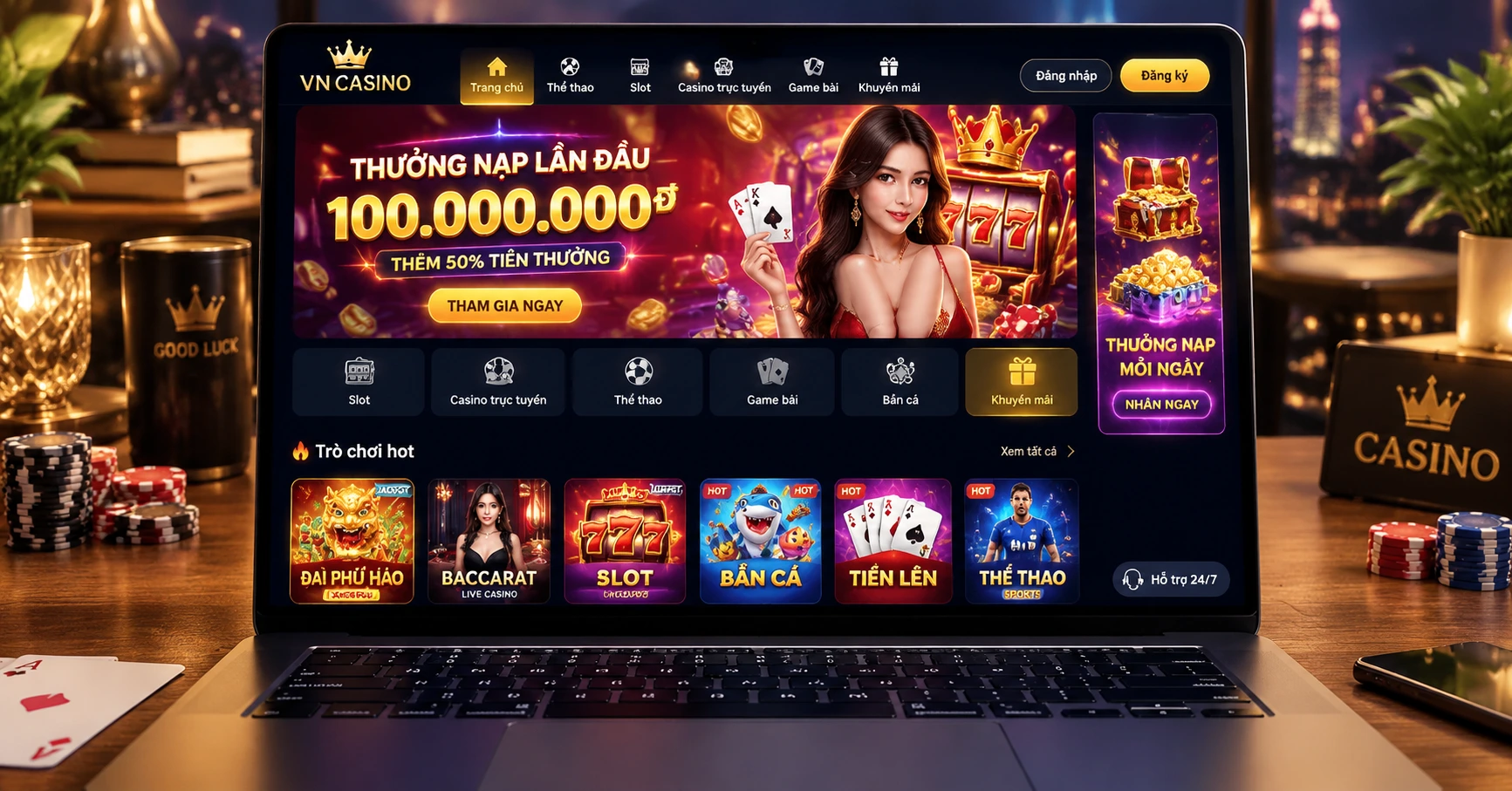 Tiền thưởng không cần nạp tại casino tiền thật – Cơ hội vàng cho người chơi trực tuyến Việt Nam - image 1 Tiền thưởng không cần nạp tại casino tiền thật – Cơ hội vàng cho người chơi trực tuyến Việt Nam - image 1